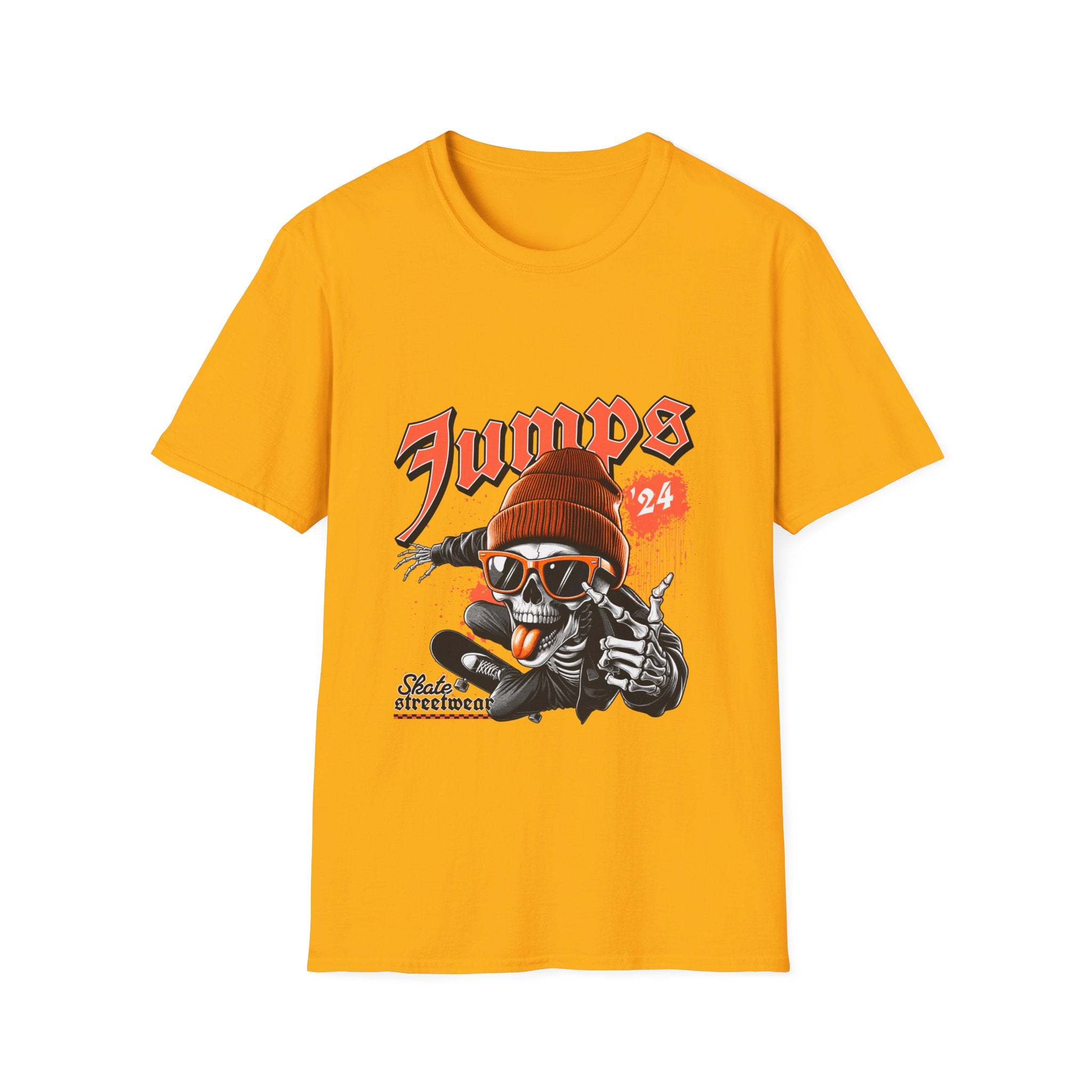 Jumps Skate Skull T‑Shirt — Vintage Skateboard Graphic Tee