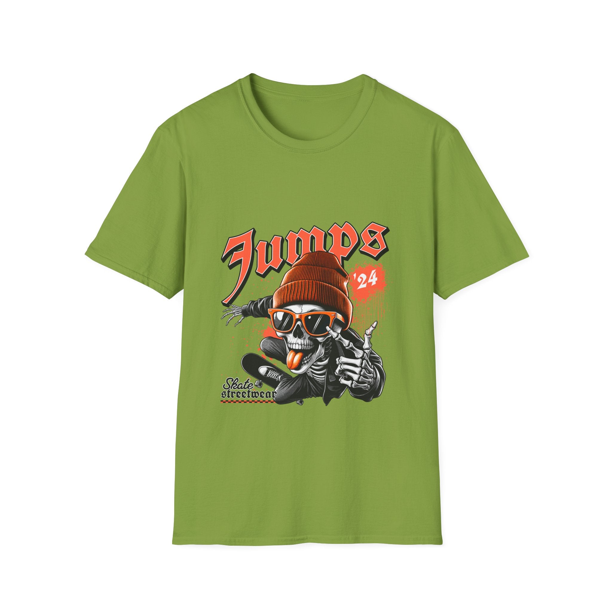 Jumps Skate Skull T‑Shirt — Vintage Skateboard Graphic Tee