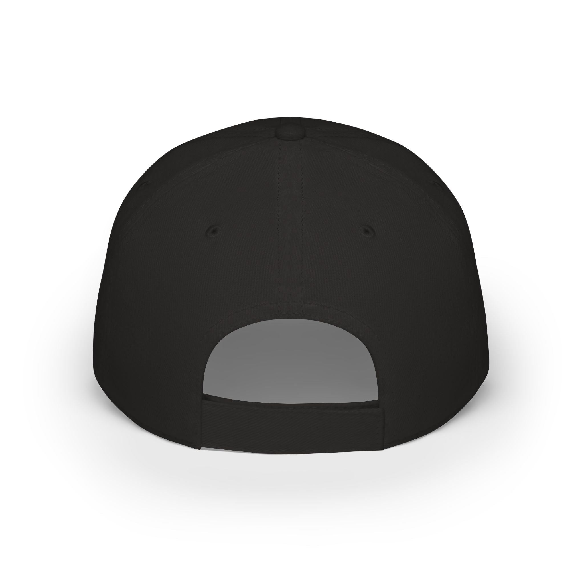 Low Profile Baseball Cap — 'Lion' Embroidered Red Baseball Hat
