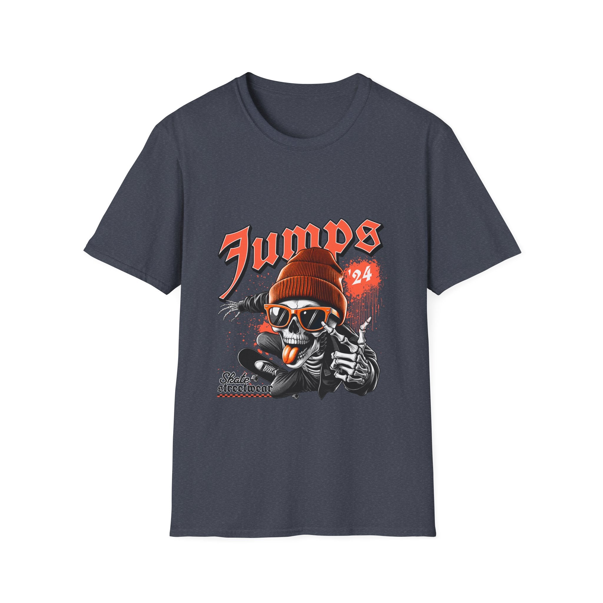 Jumps Skate Skull T‑Shirt — Vintage Skateboard Graphic Tee