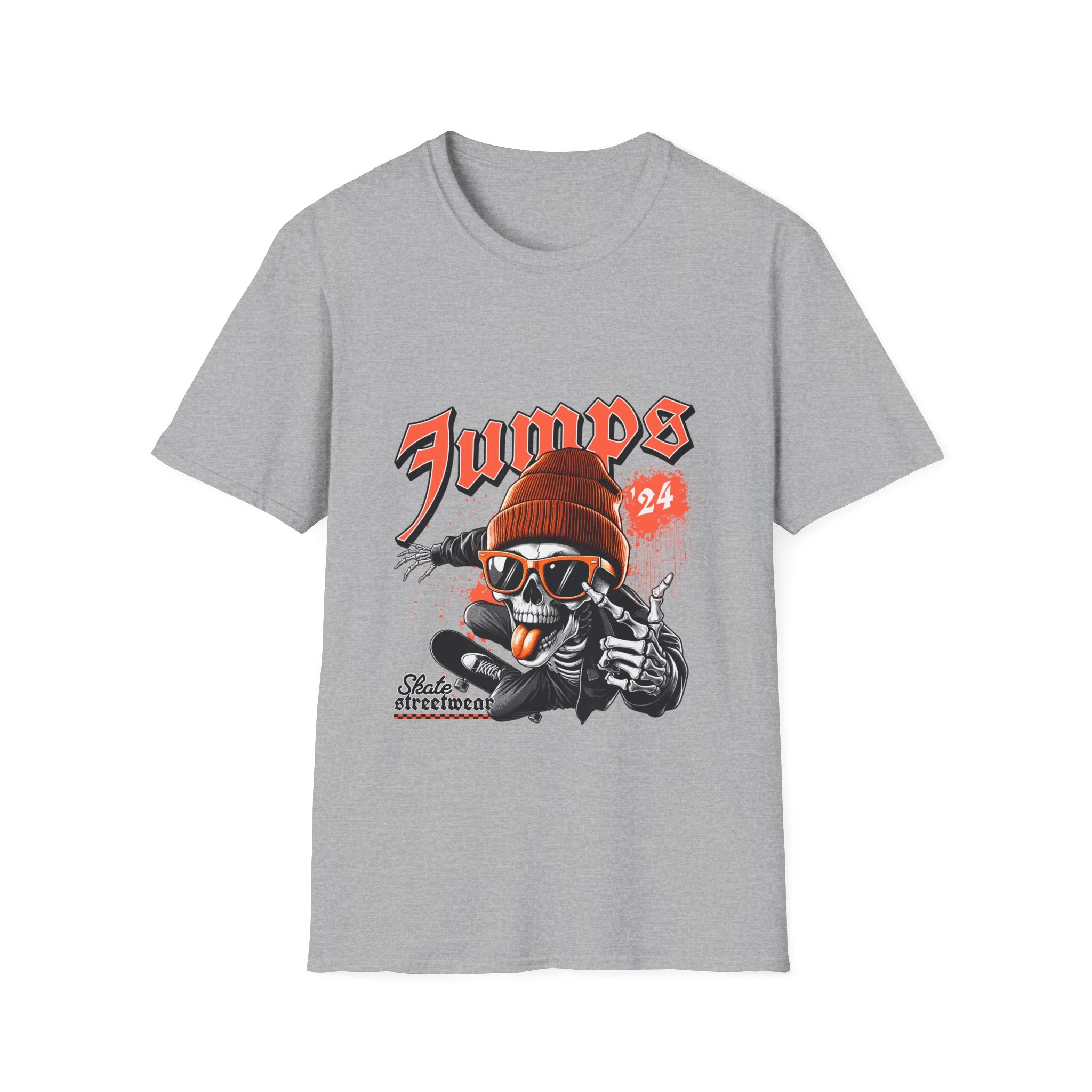 Jumps Skate Skull T‑Shirt — Vintage Skateboard Graphic Tee