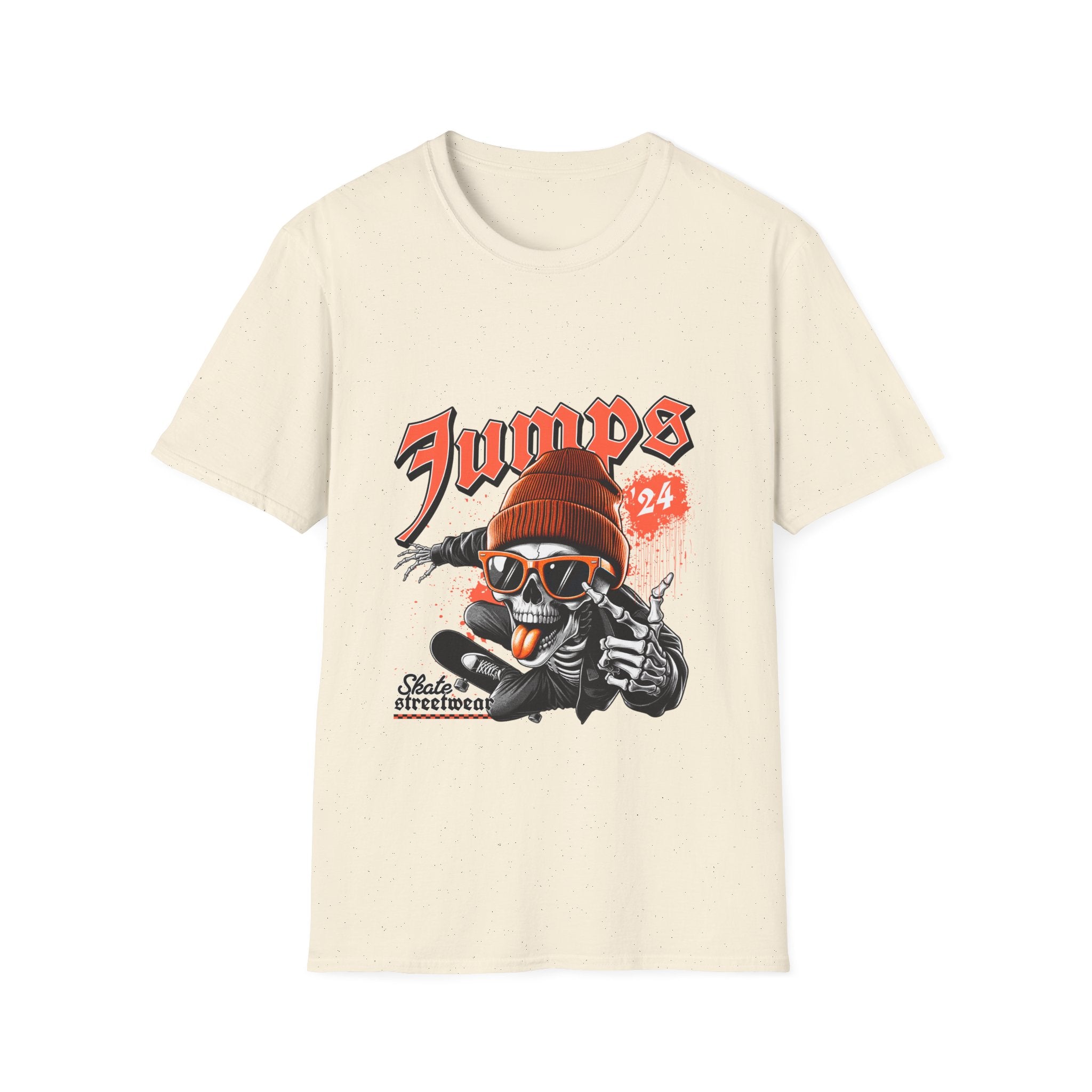 Jumps Skate Skull T‑Shirt — Vintage Skateboard Graphic Tee