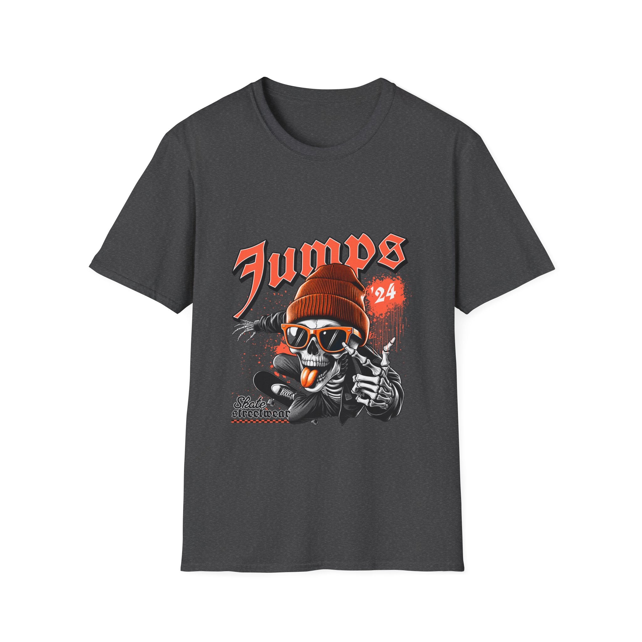 Jumps Skate Skull T‑Shirt — Vintage Skateboard Graphic Tee