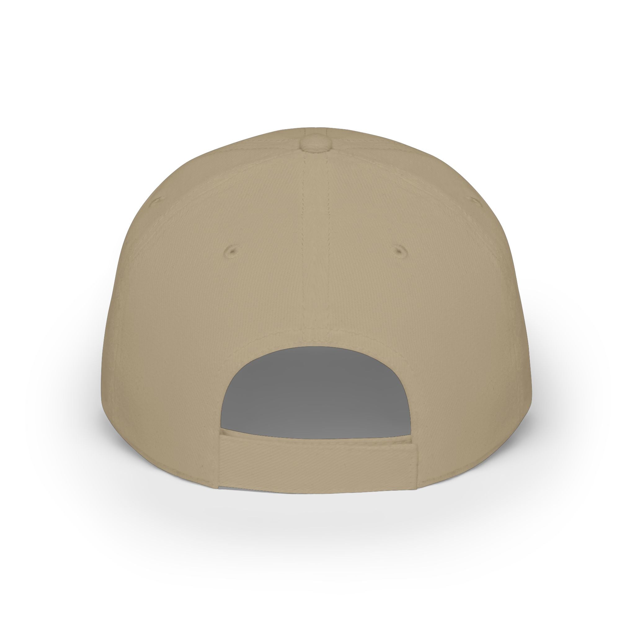 Low Profile Baseball Cap — 'Lion' Embroidered Red Baseball Hat