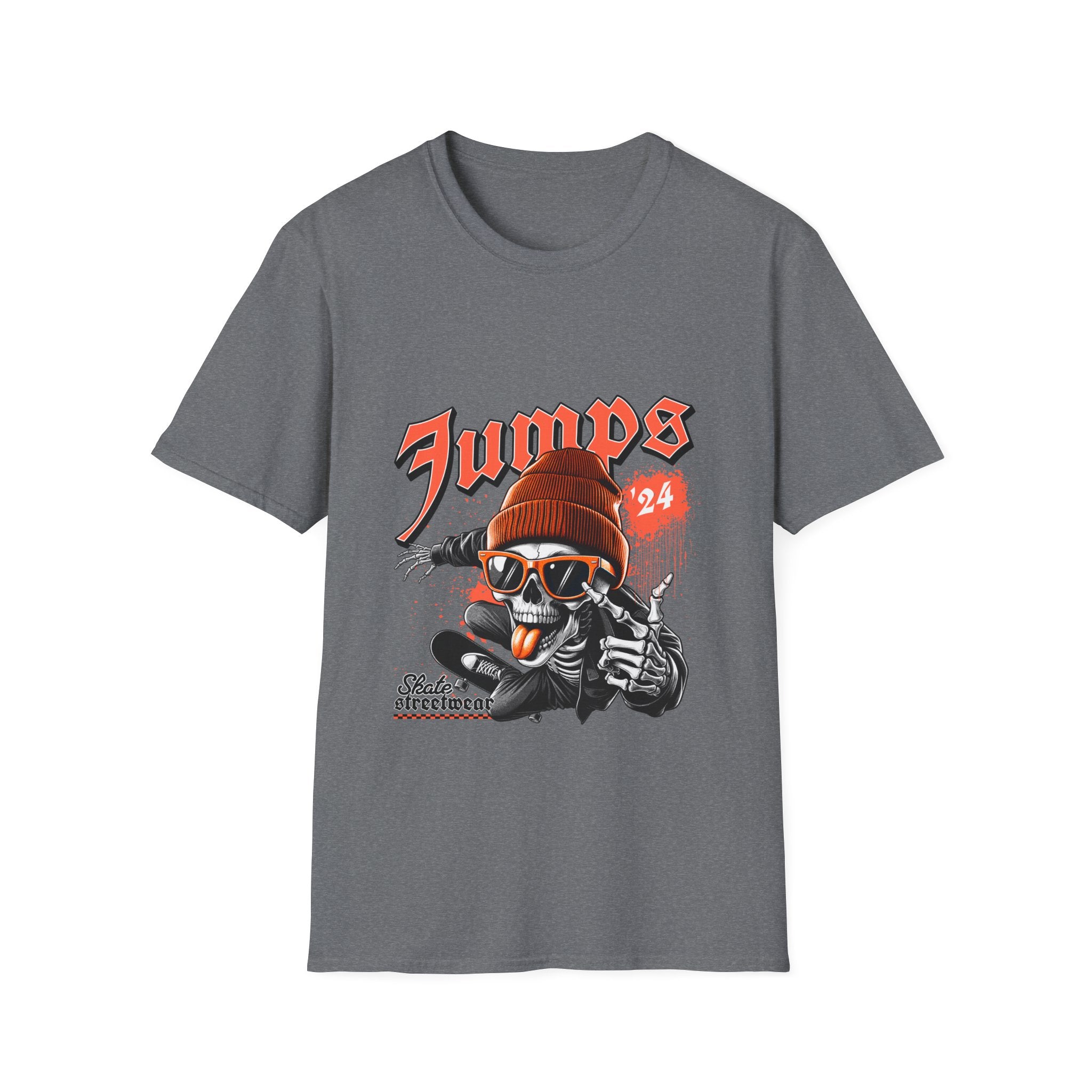 Jumps Skate Skull T‑Shirt — Vintage Skateboard Graphic Tee